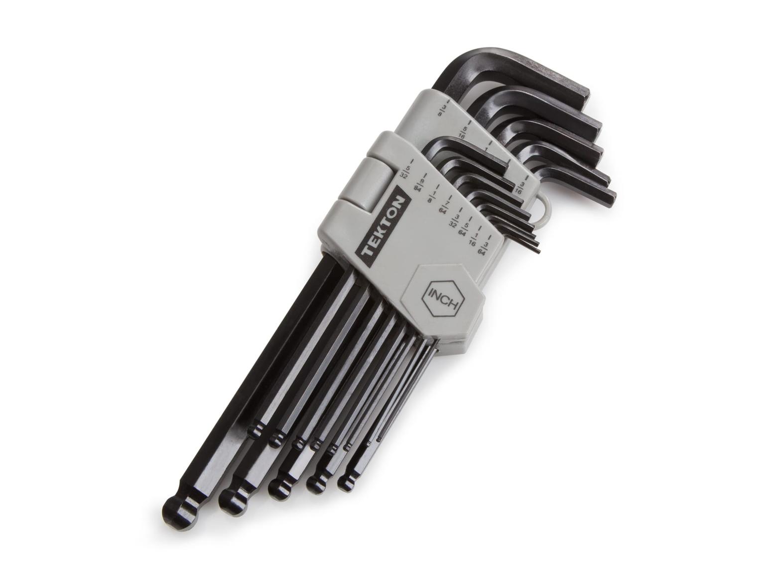 TEKTON 25262 Ball End Hex Key Wrench Set, 13-Piece (3/64-3/8 in.)