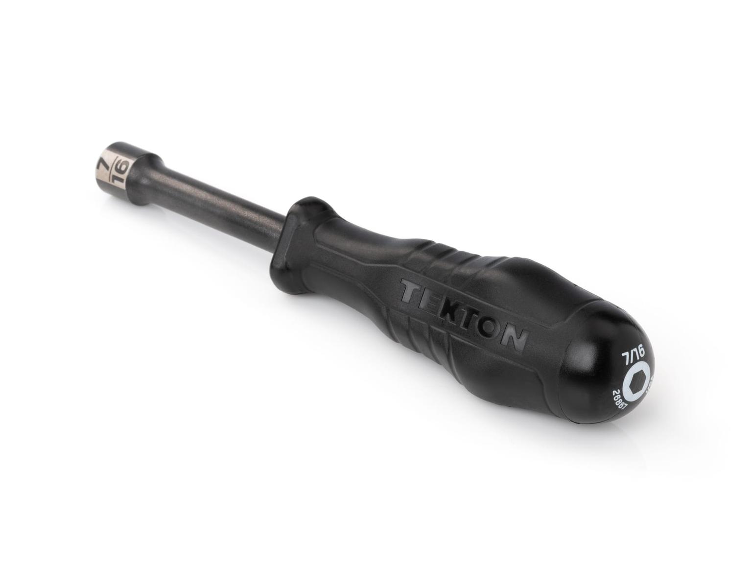 TEKTON 26867-T 7/16 Inch High-Torque Black Oxide Blade Nut Driver