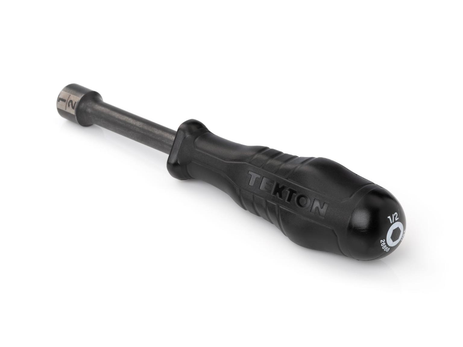 TEKTON 26868-T 1/2 Inch High-Torque Black Oxide Blade Nut Driver