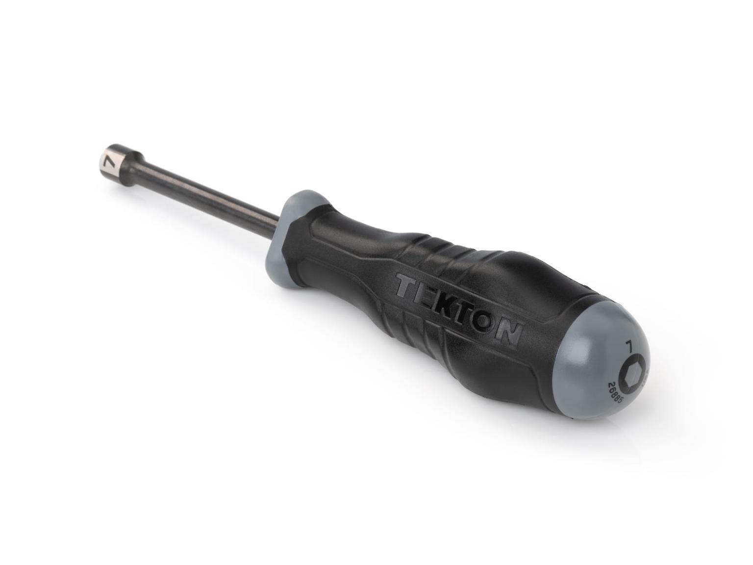 TEKTON 26885-T 7 mm High-Torque Black Oxide Blade Nut Driver