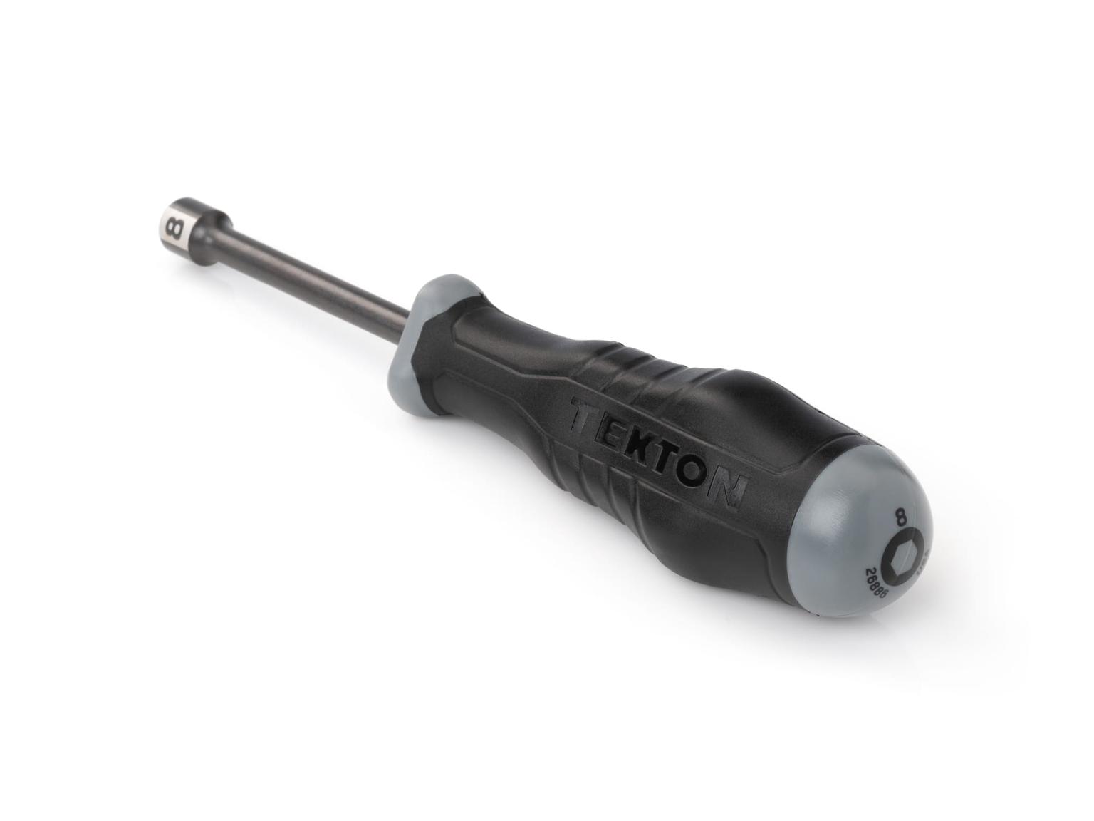 TEKTON 26886-T 8 mm High-Torque Black Oxide Blade Nut Driver