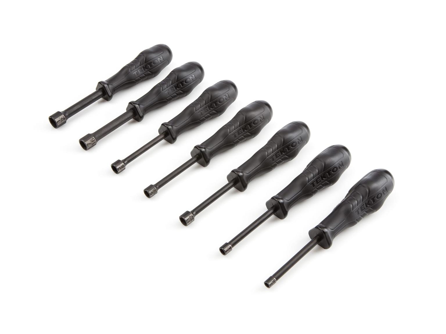 TEKTON 26964-T High-Torque Nut Driver Set, 7-Piece (3/16-1/2 in.)