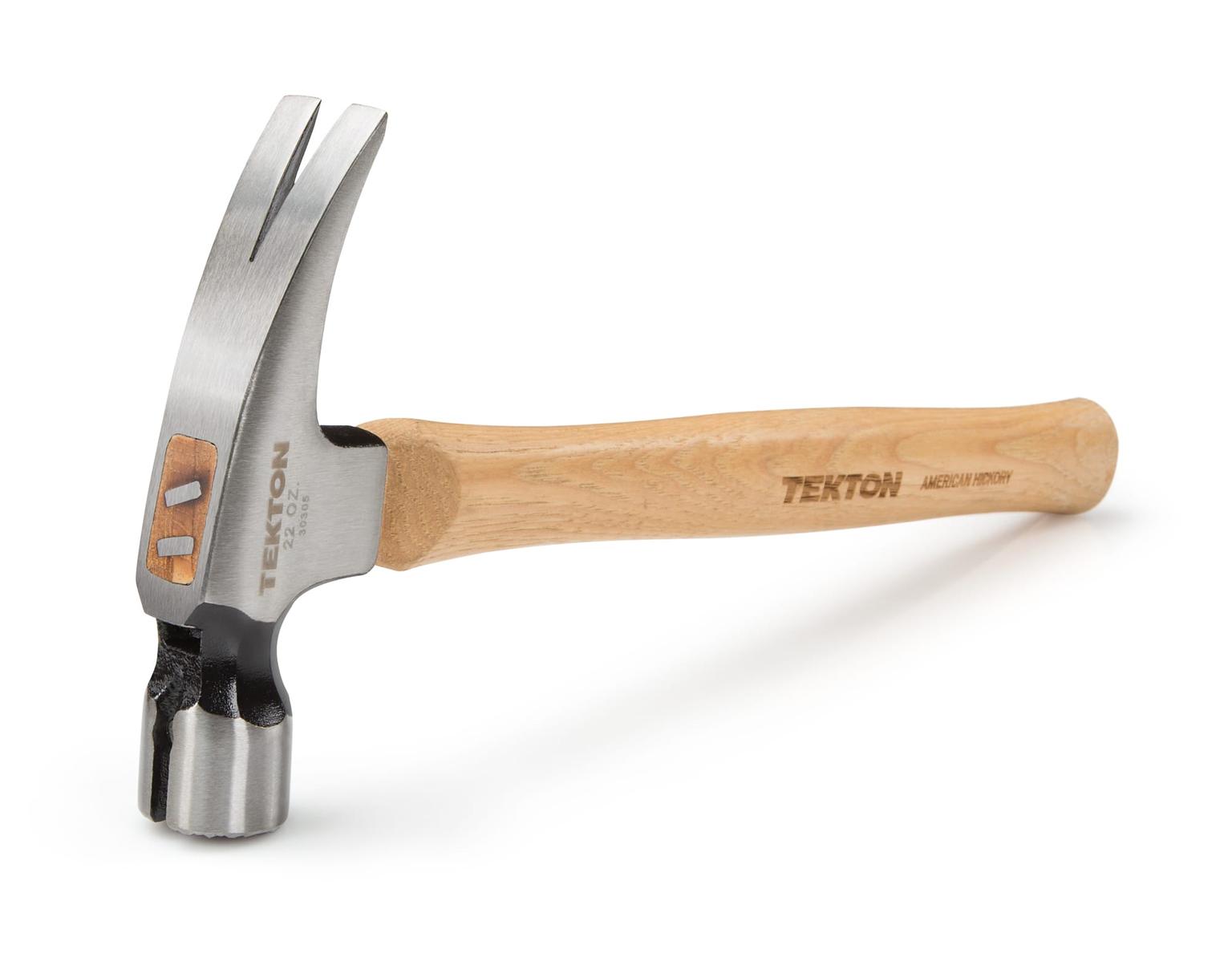 TEKTON 30305 22 oz. Hickory Handle Magnetic Head Framing Hammer