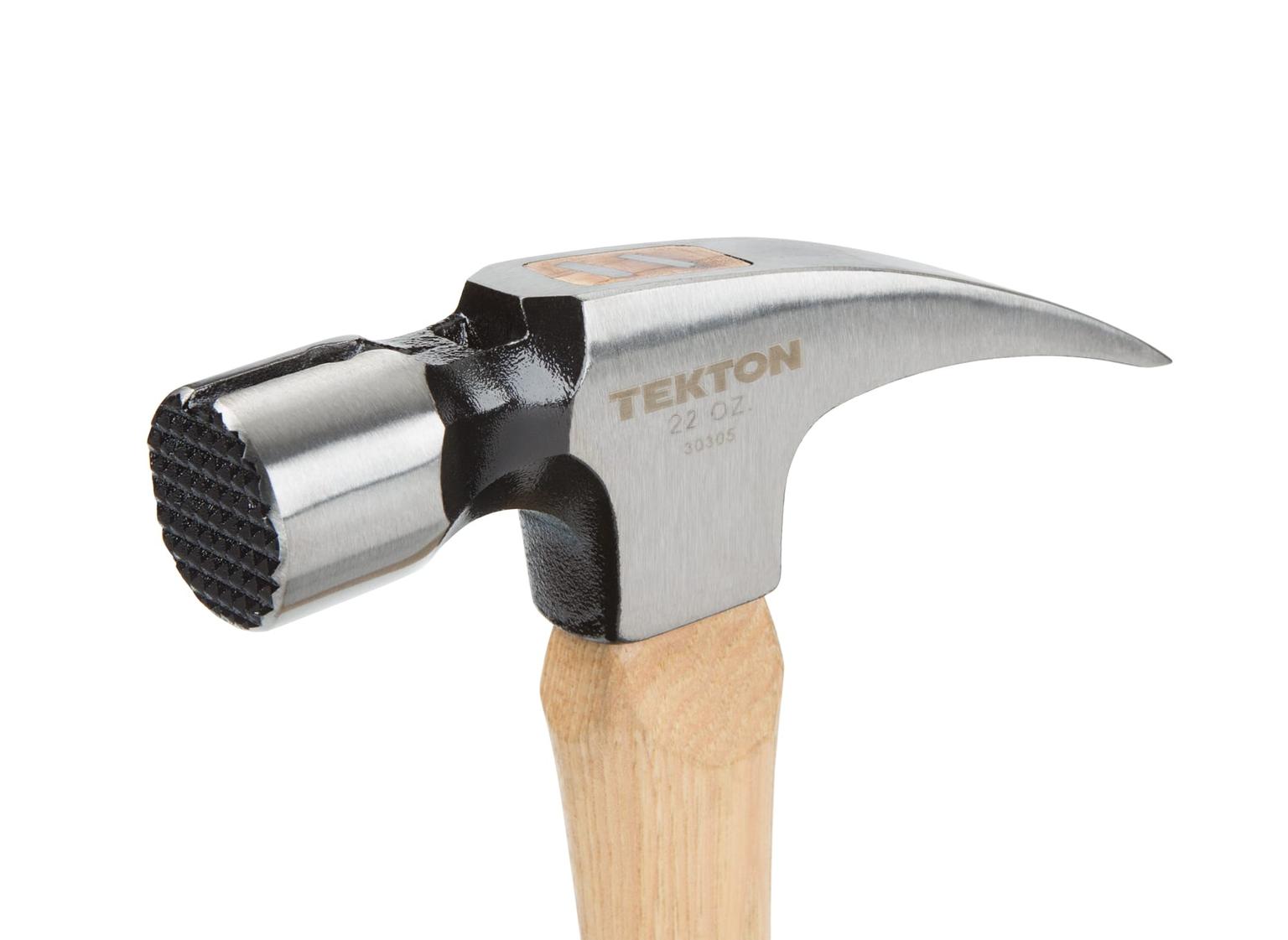 TEKTON 30305 22 oz. Hickory Handle Magnetic Head Framing Hammer