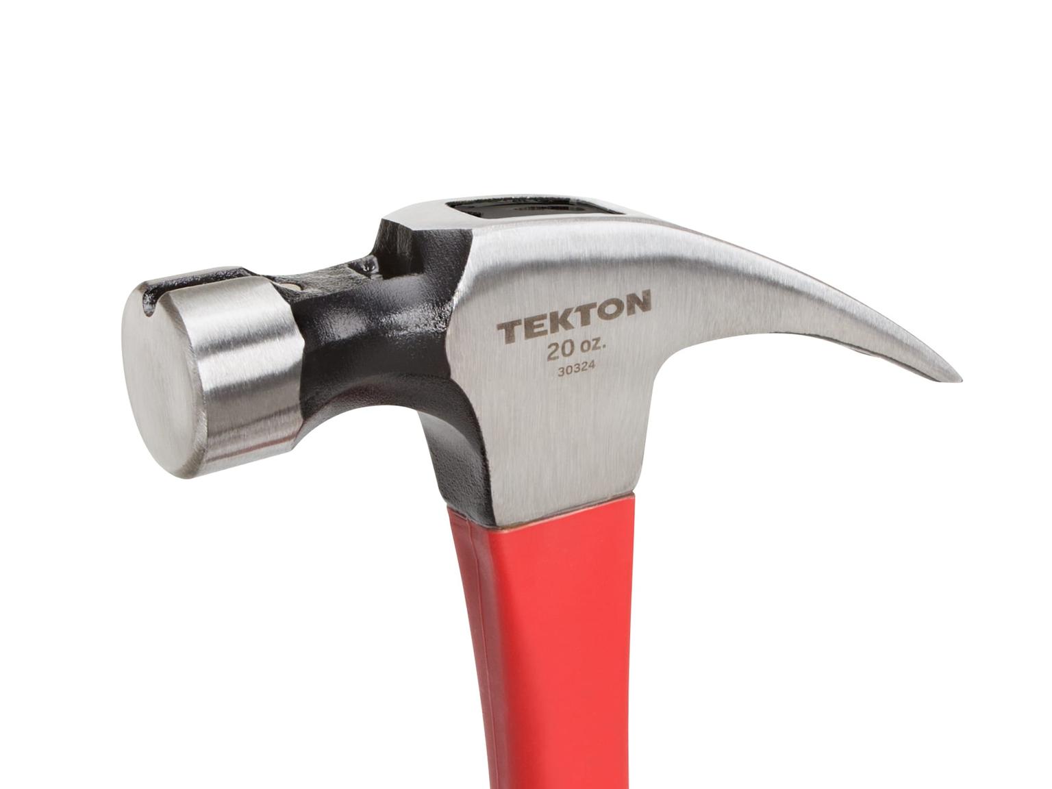 TEKTON 30324 20 oz. Jacketed Fiberglass Magnetic Head Rip Hammer