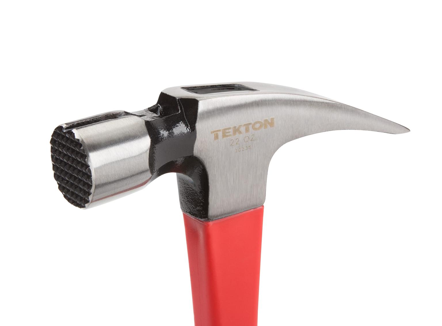 TEKTON 30325 22 oz. Jacketed Fiberglass Magnetic Head Framing Hammer