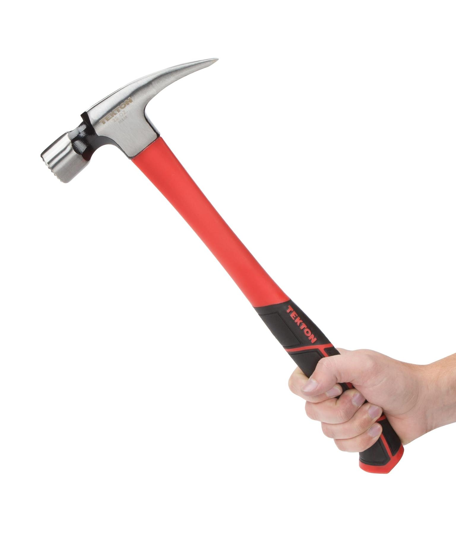 TEKTON 30325 22 oz. Jacketed Fiberglass Magnetic Head Framing Hammer