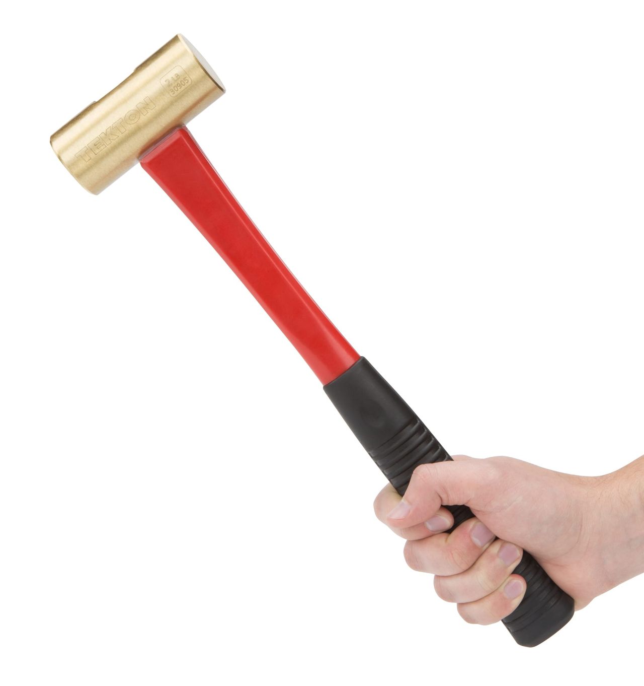 32 oz. Jacketed Fiberglass Brass Hammer TEKTON 30905