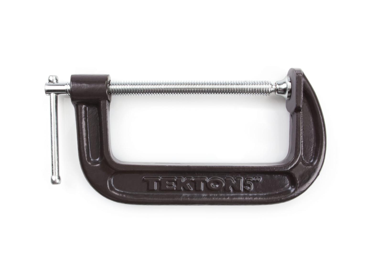 TEKTON 4022 5 Inch Malleable Iron C-Clamp