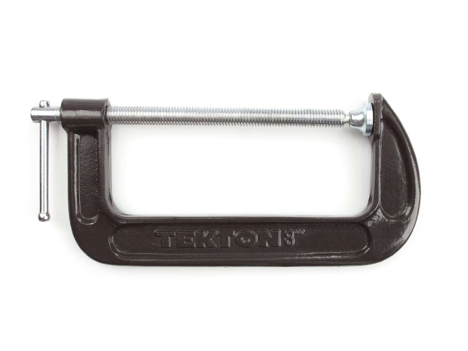 TEKTON 4031 8 Inch Malleable Iron C-Clamp