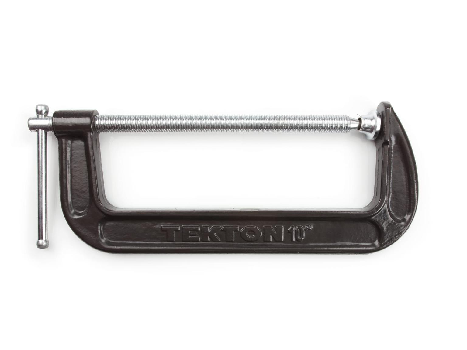 TEKTON 4035 10 Inch Malleable Iron C-Clamp