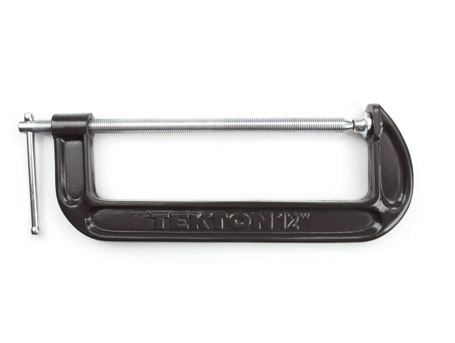 TEKTON 4040 12 Inch Malleable Iron C-Clamp