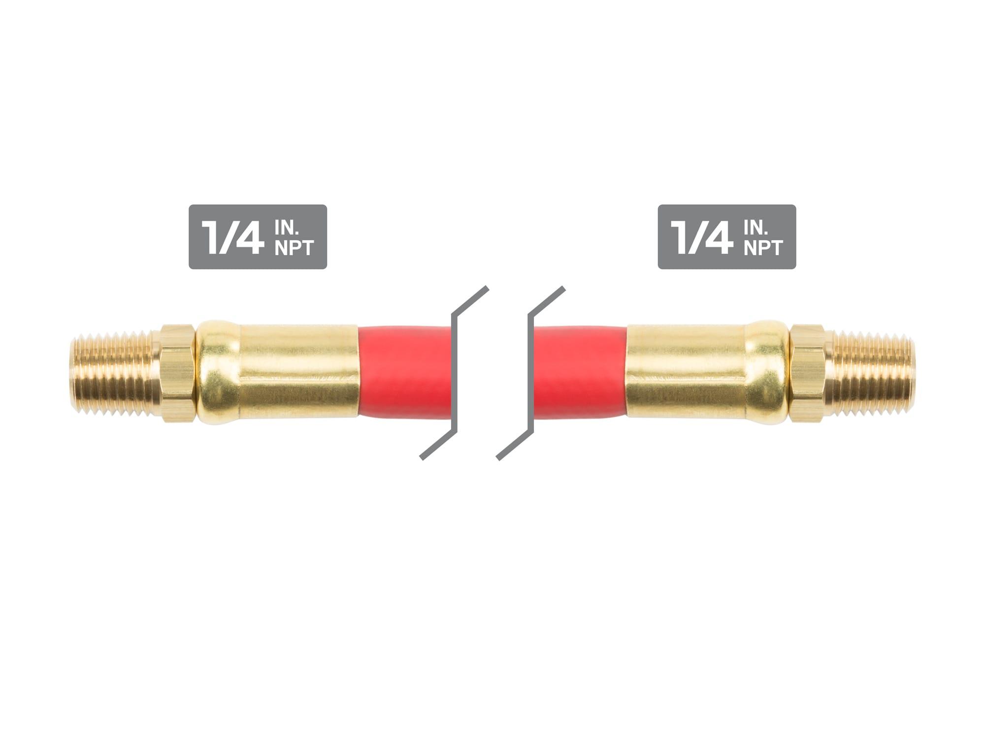 TEKTON 46133-S 3/8 Inch I.D. x 6 Foot Hybrid Lead-In Air Hose (300 PSI)