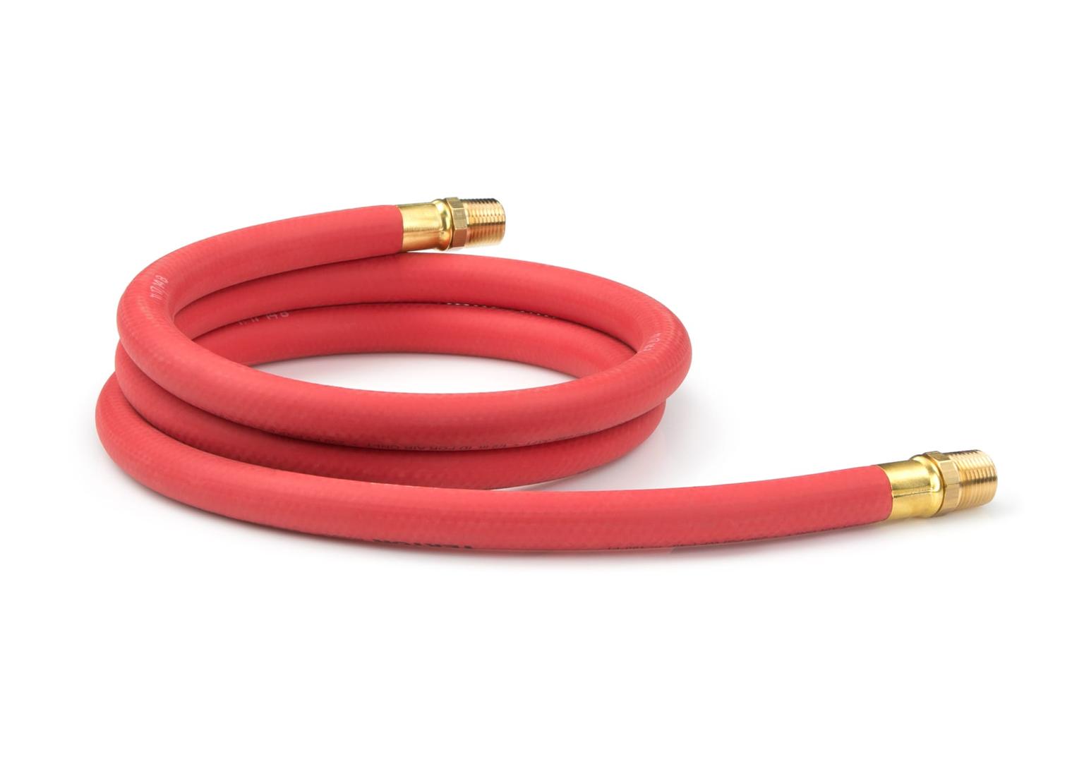 TEKTON 46363-S 1/2 Inch I.D. x 6 Foot Rubber Lead-In Air Hose (250 PSI)