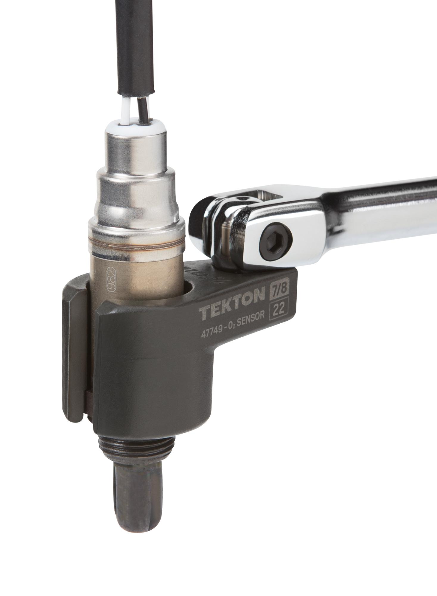 TEKTON 47749 3/8 Inch Drive x 7/8 Inch Offset 6-Point Oxygen Sensor Socket