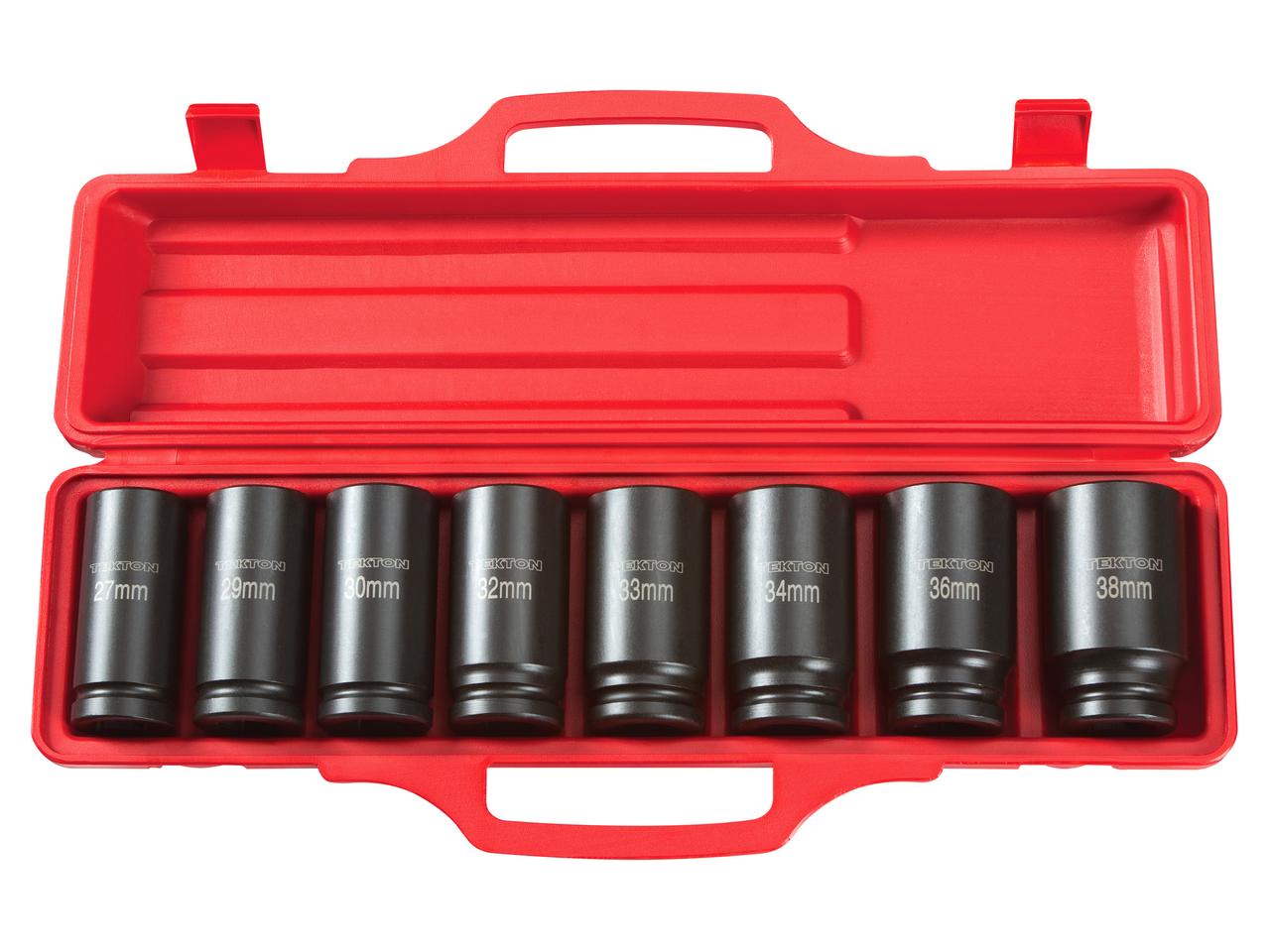 JH Williams 13-Piece 3/8-Inch Drive Deep Socket Set - 6 Point SuperTorque