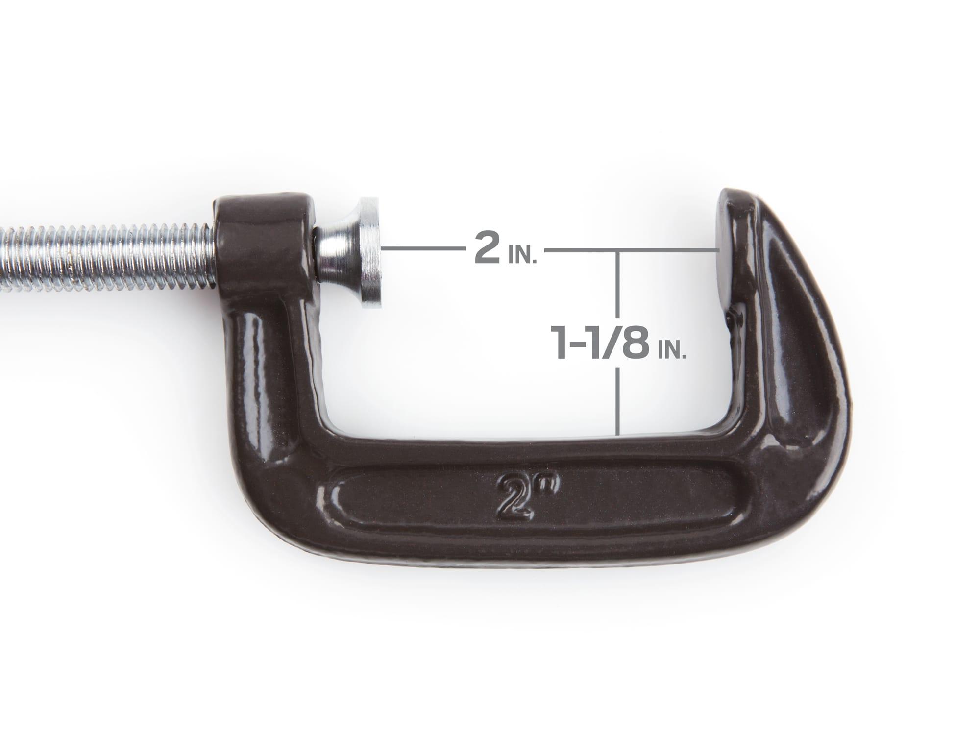TEKTON 91809-T Malleable Iron C-Clamp Set (3-Piece)