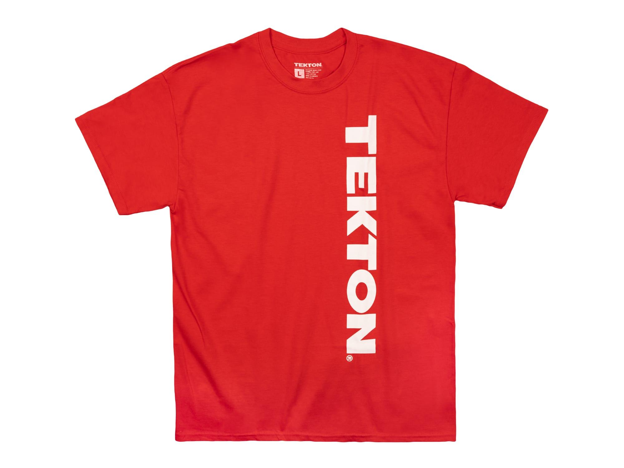 TEKTON APG32008 Tekton Men's T-Shirt, Red (L)