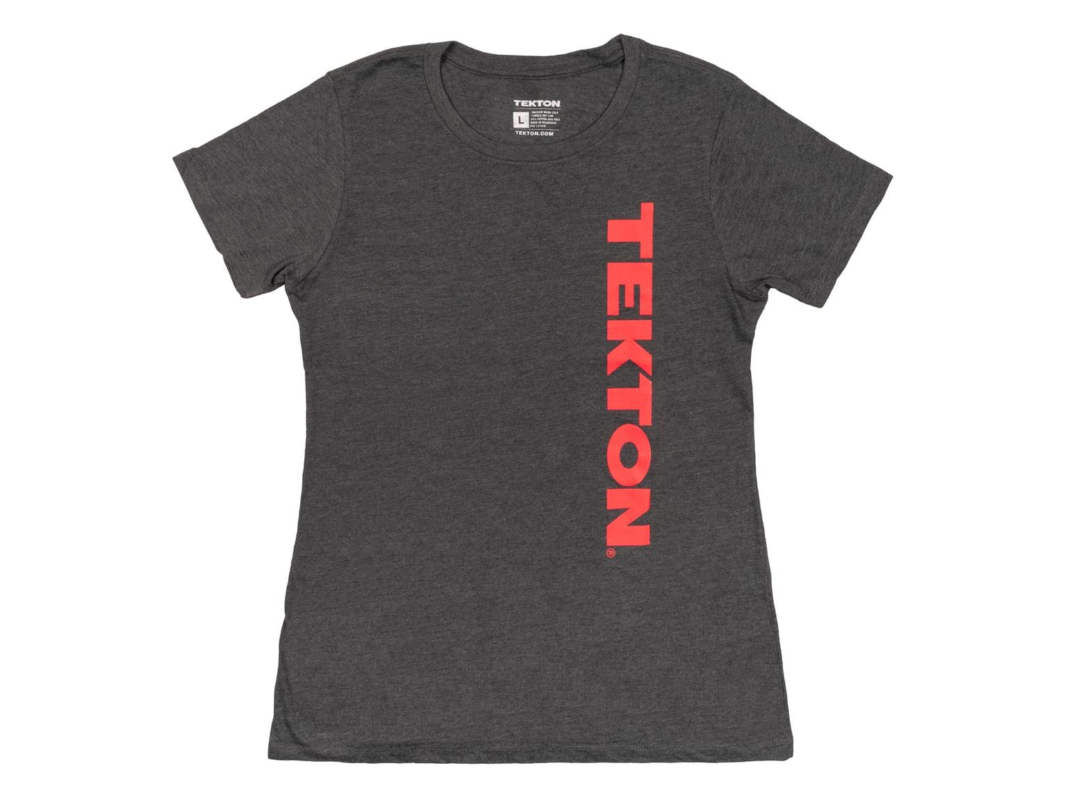 TEKTON APG32013 Tekton Women's T-Shirt, Heather Gray (L)