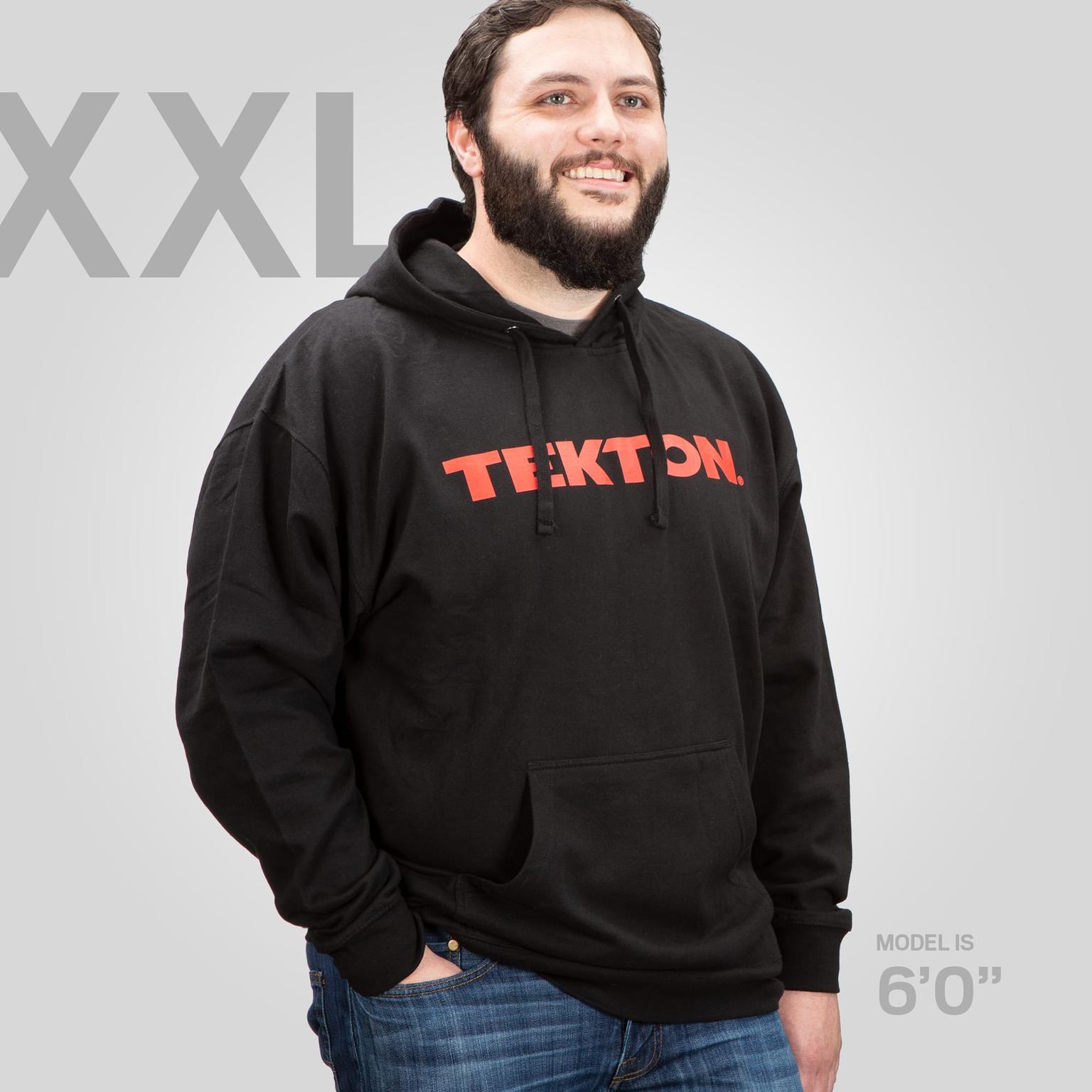 TEKTON APG32023 Tekton Pullover Hoodie, Black (XXL)