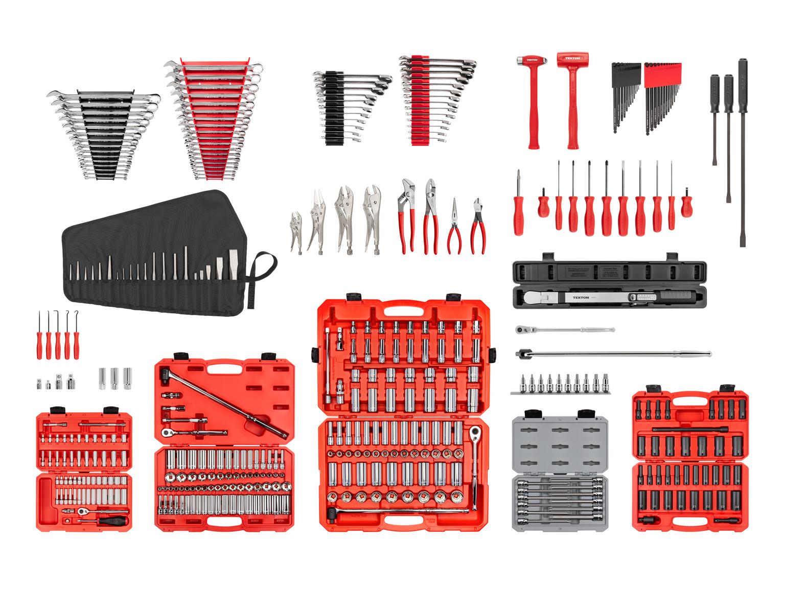 Tekton Auto Technician Core Bundle with sockets, wrenches, and more
