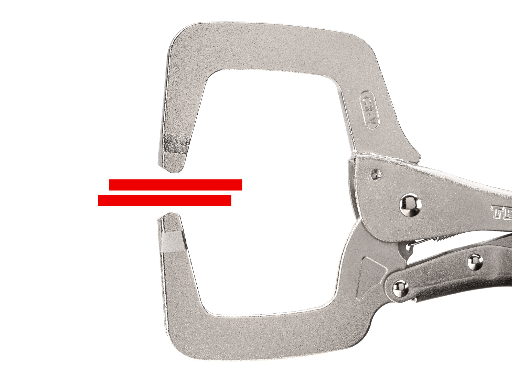MAXPOWER 11-Inch Locking C Clamps - 4 Pack Heavy Duty Welding Clamps With Regular Tip