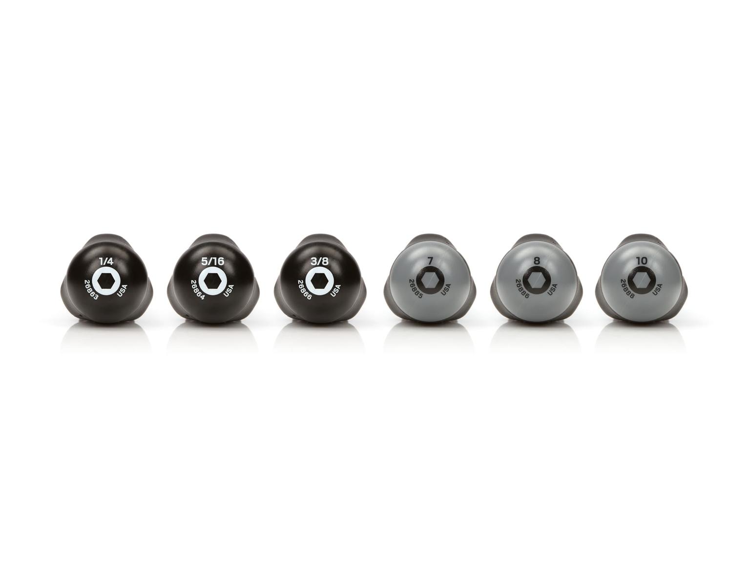 TEKTON DHD91301-T High-Torque Black Oxide Blade Nut Driver Set, 6-Piece (1/4-3/8 in., 7-10 mm)