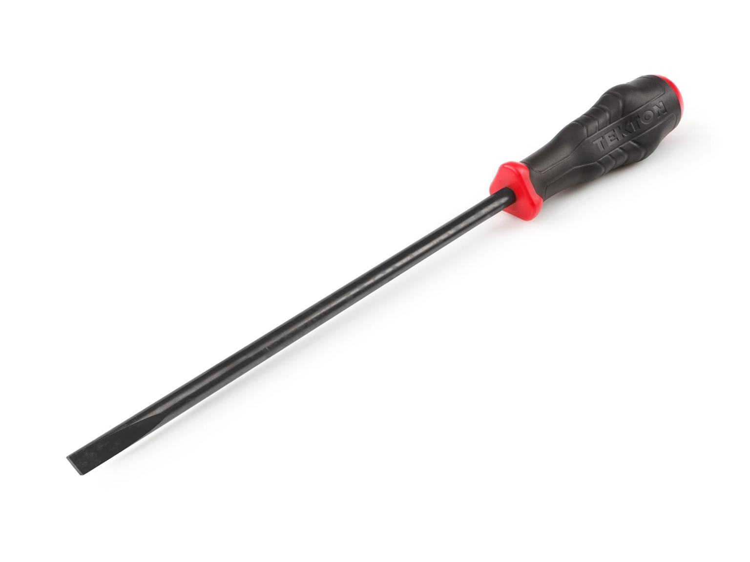 TEKTON DHE14313-T Long 5/16 Inch Slotted High-Torque Black Oxide Blade Screwdriver