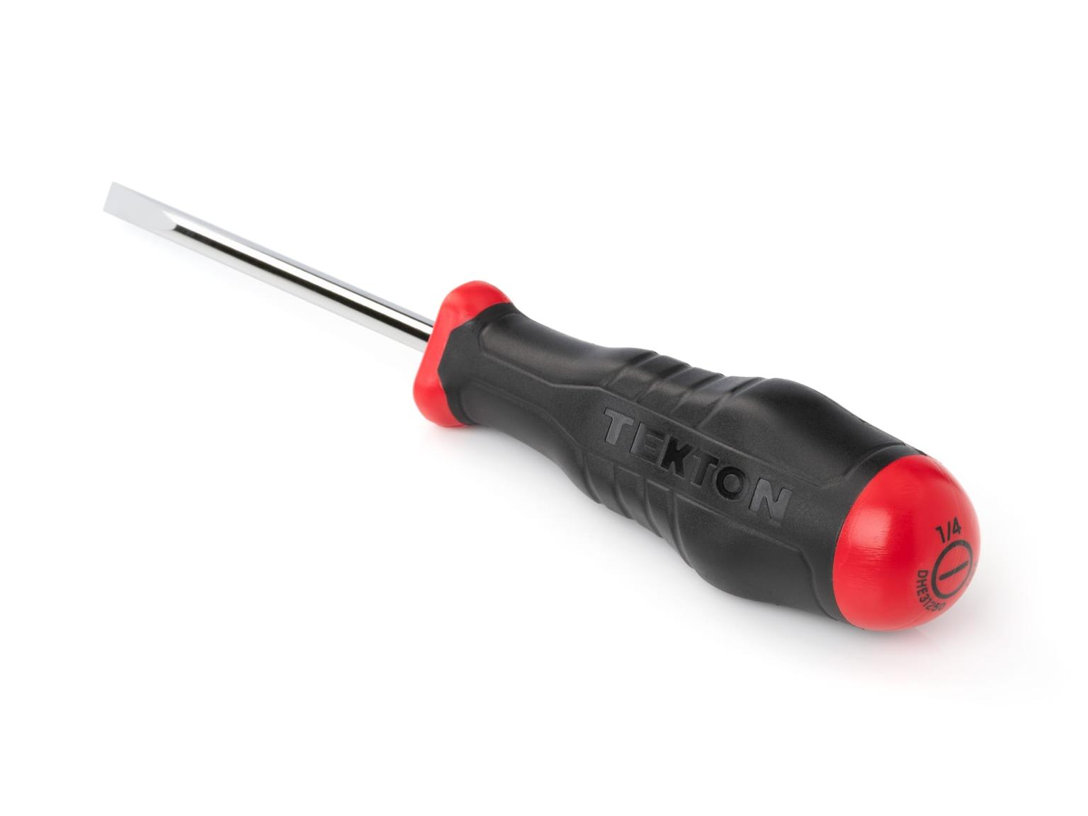 TEKTON DHE31250-T 1/4 Inch Slotted High-Torque Screwdriver