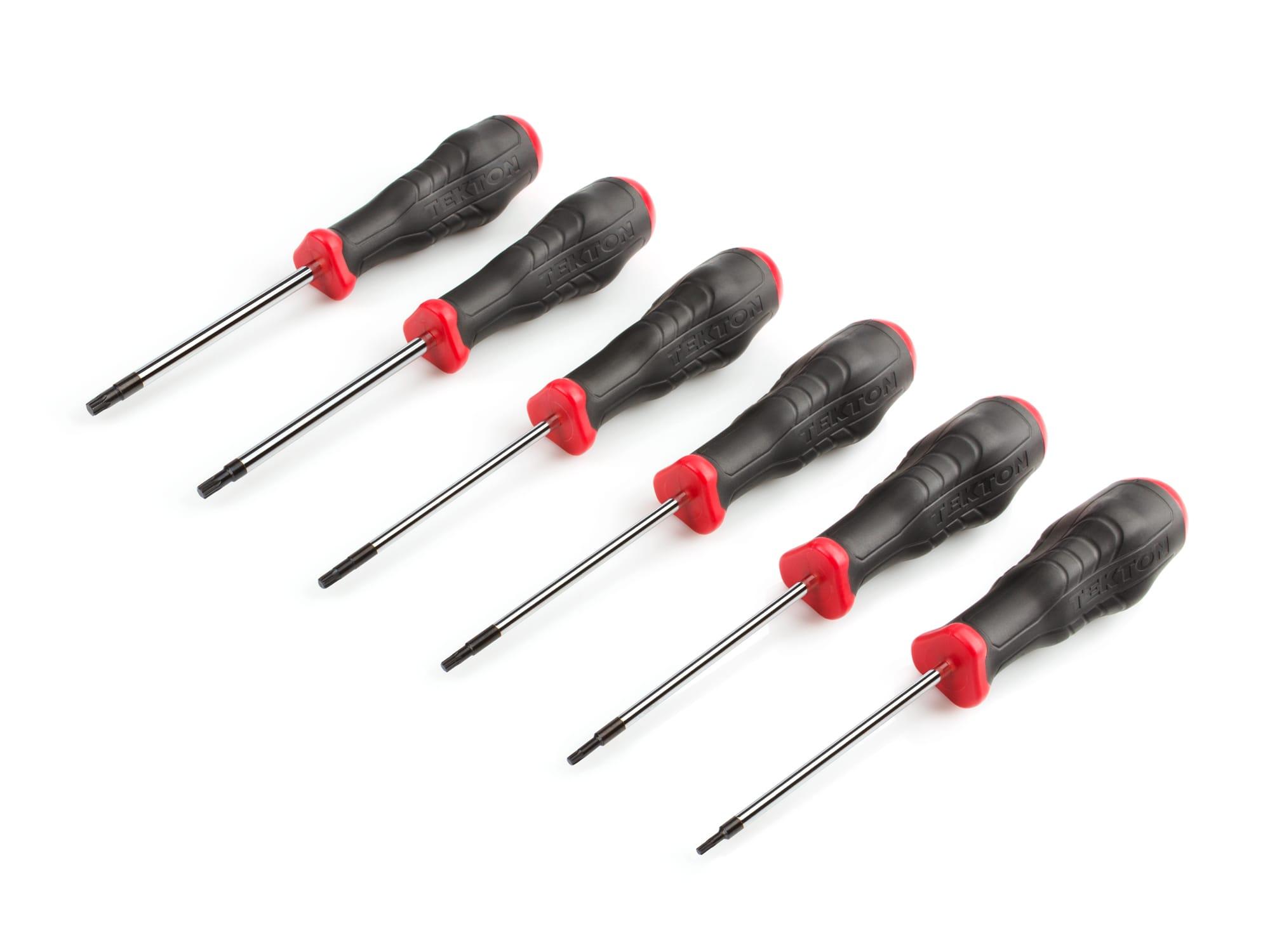 TEKTON DHT43001-T Torx High-Torque Screwdriver Set, 6-Piece (T10-T30)
