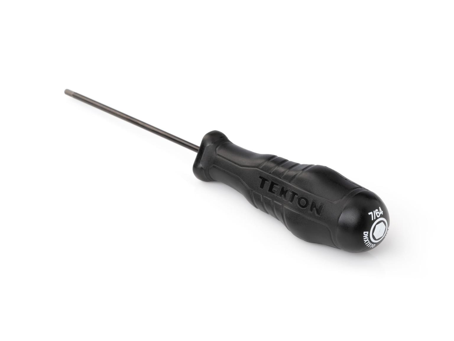 TEKTON DHX11110-T 7/64 Inch Hex High-Torque Black Oxide Blade Screwdriver
