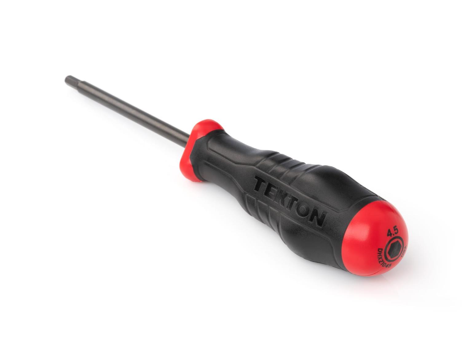 TEKTON DHX21045-T 4.5 mm Hex High-Torque Black Oxide Blade Screwdriver
