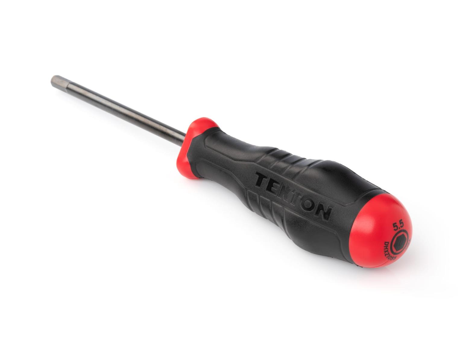 TEKTON DHX21055-T 5.5 mm Hex High-Torque Black Oxide Blade Screwdriver