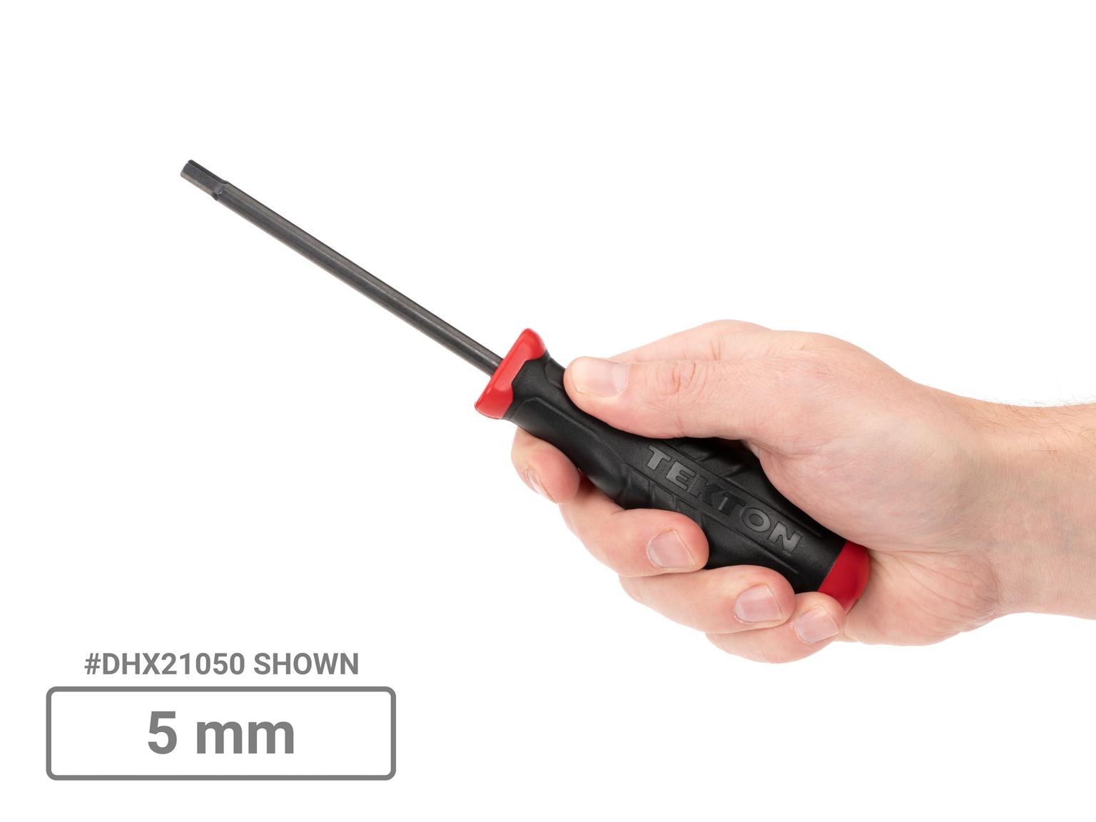 TEKTON DHX91206-T Hex High-Torque Black Oxide Blade Screwdriver Set, 12-Piece (1.5-8 mm)