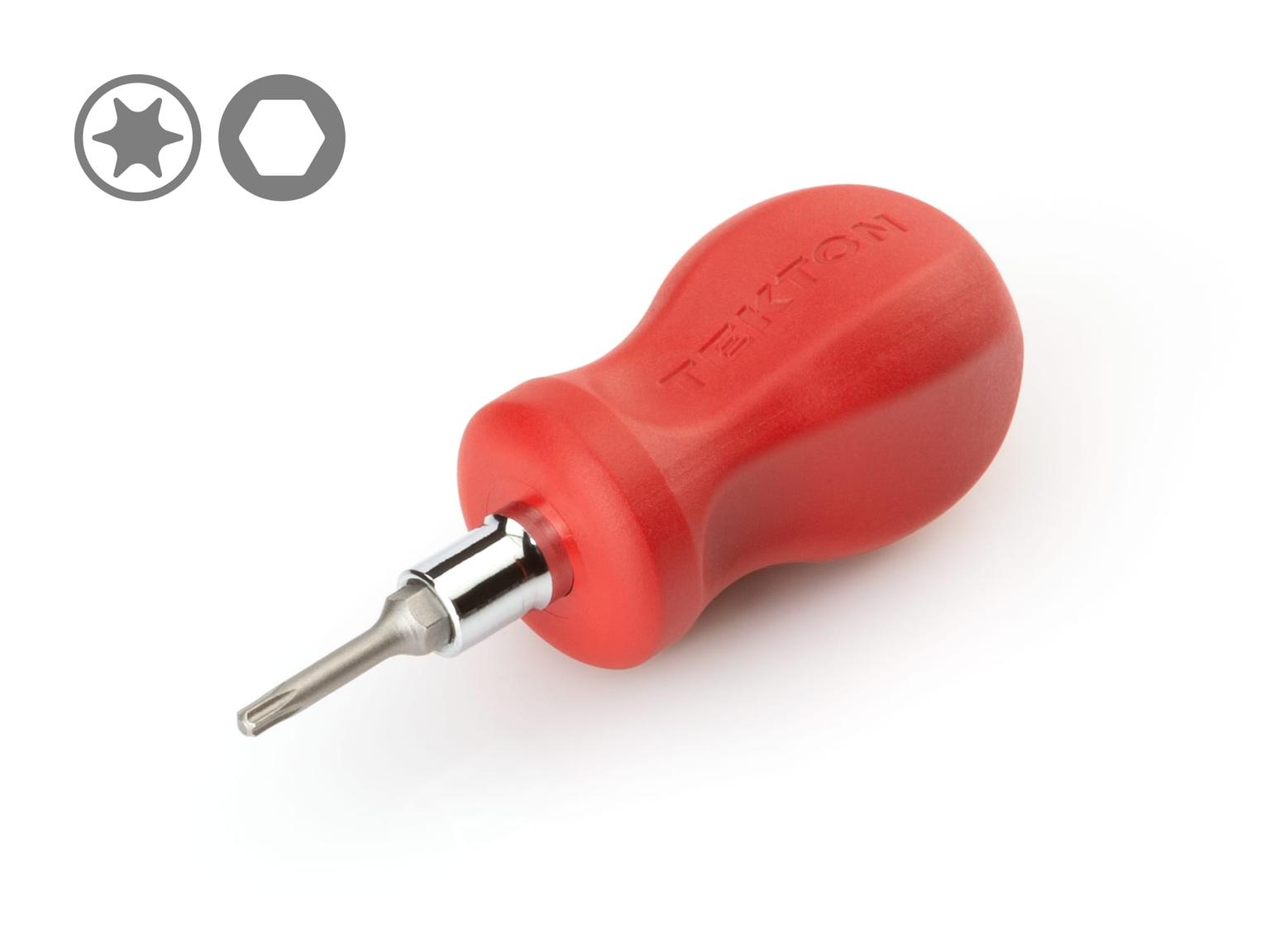 3-in-1 Stubby Torx Driver (Red)