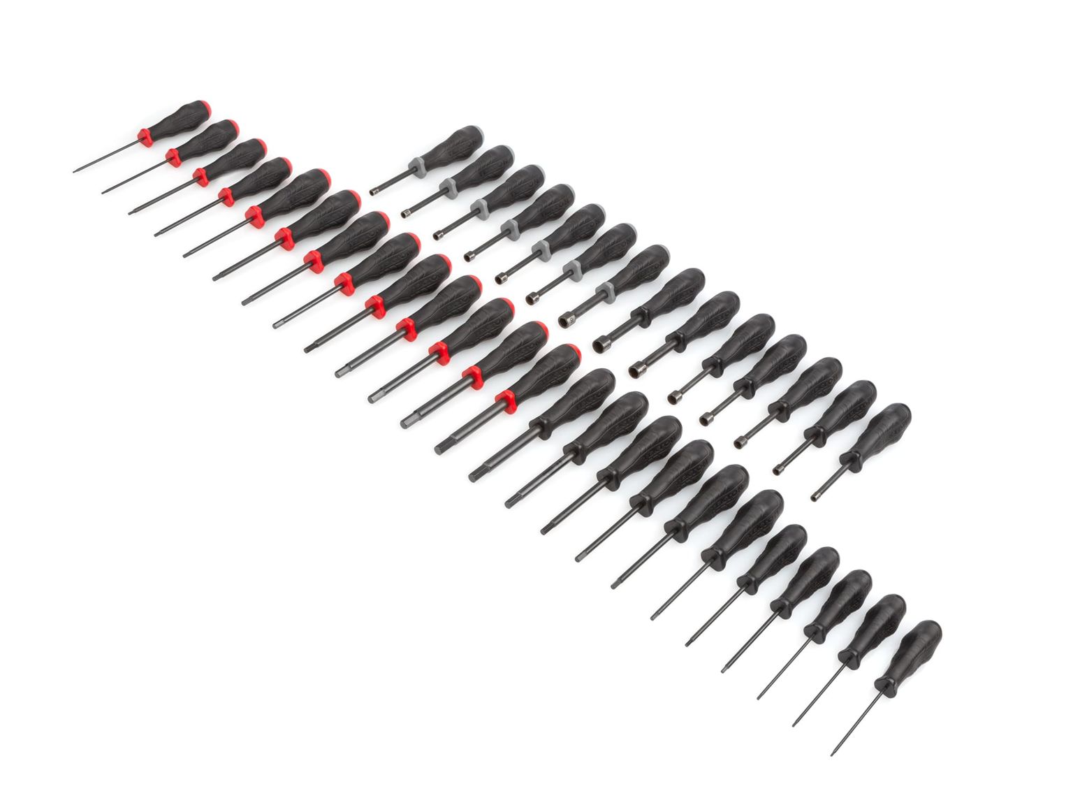 TEKTON DRV41226-D High-Torque Black Oxide Blade Hex Screwdriver & Nut Driver Set (38-Piece)