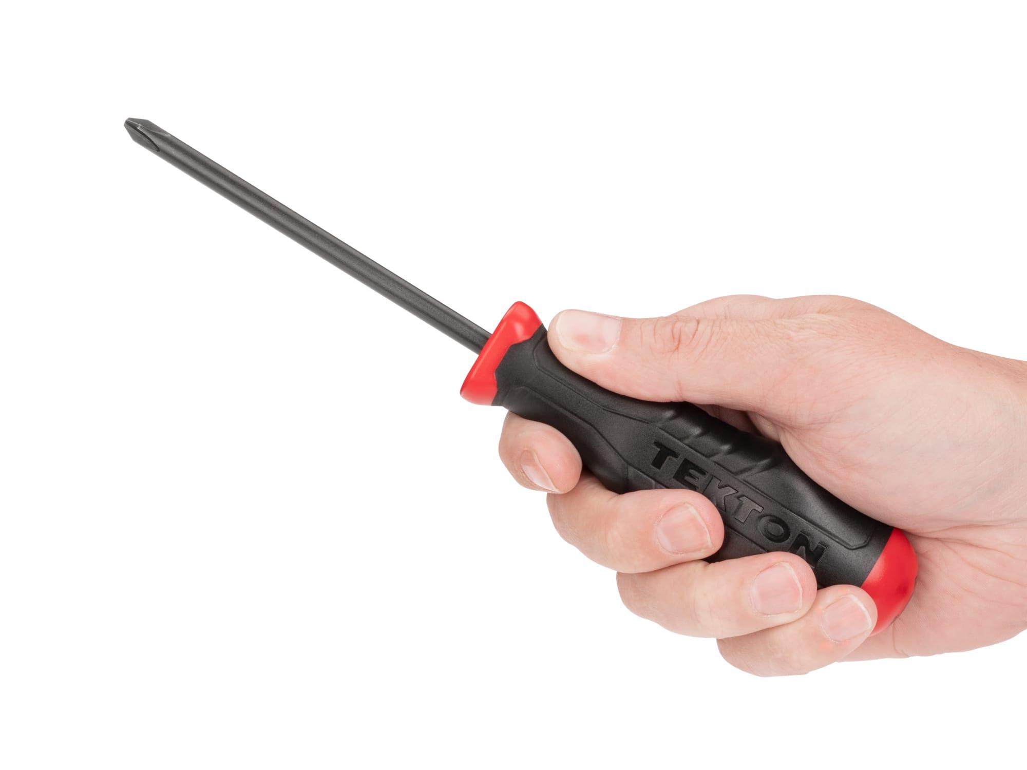 TEKTON DRV41231-T High-Torque Black Oxide Blade Screwdriver Set, 10-Piece (#0-#3, 1/8-5/16 in.)
