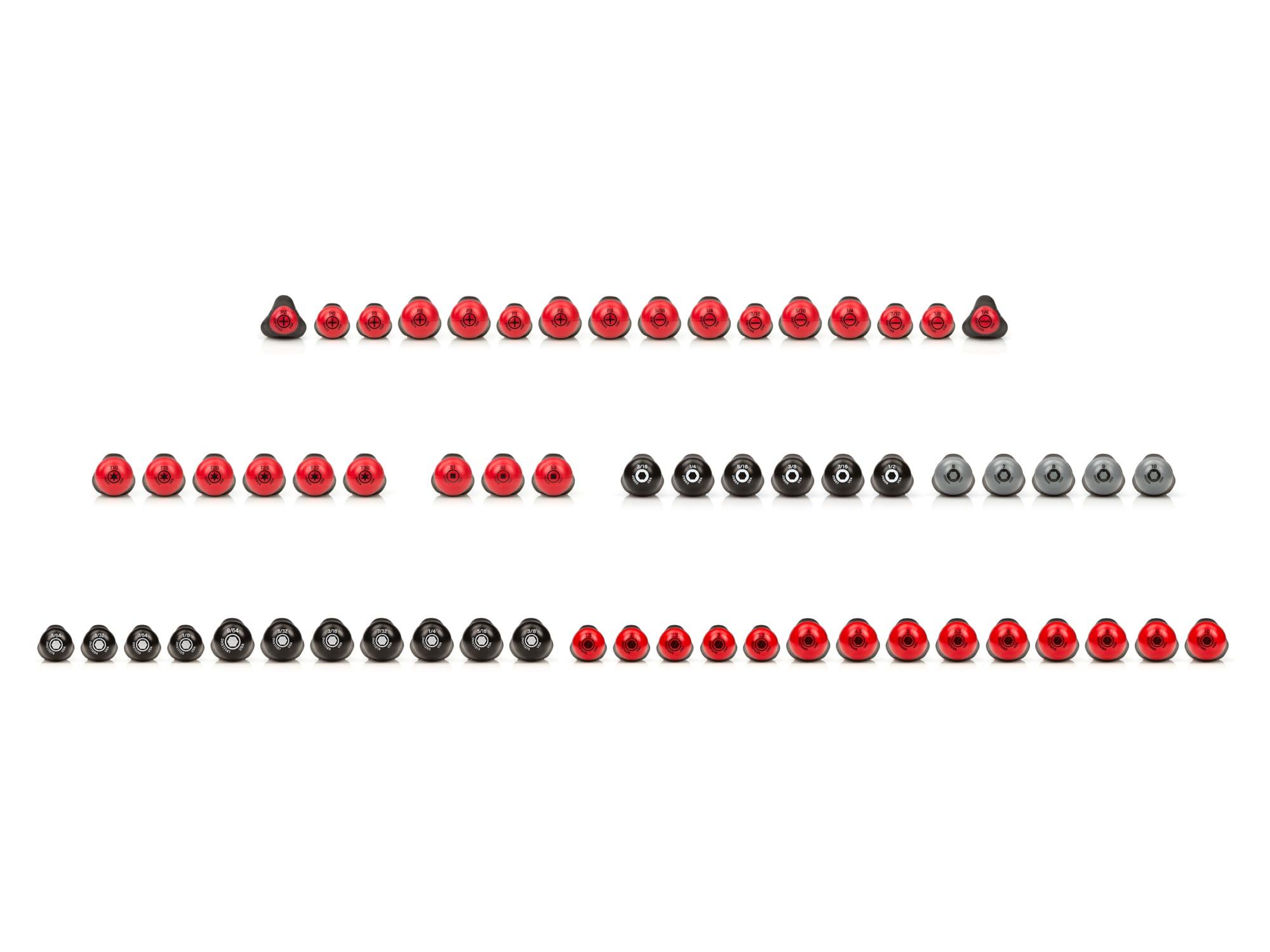 TEKTON DRV41237-T High-Torque Black Oxide Blade Screwdriver and Nut Driver Set (61-Piece)