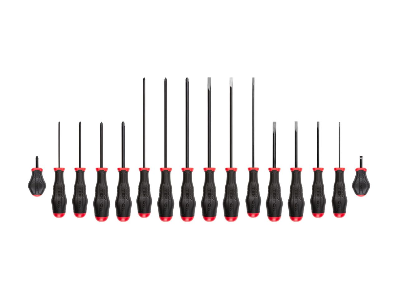 16Piece HighTorque Black Oxide Blade Screwdriver Set TEKTON
