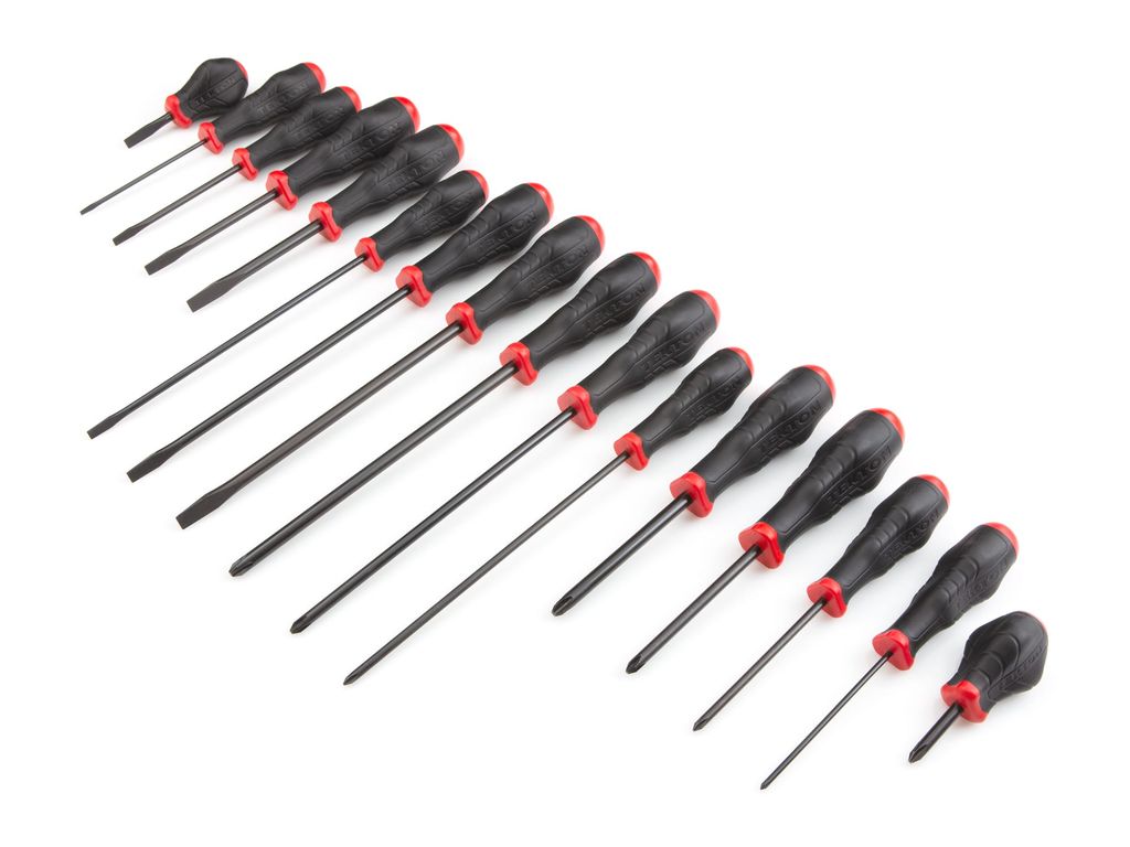 16pc. HardHandle Black Oxide Blade Screwdriver Set TEKTON® DRV41504