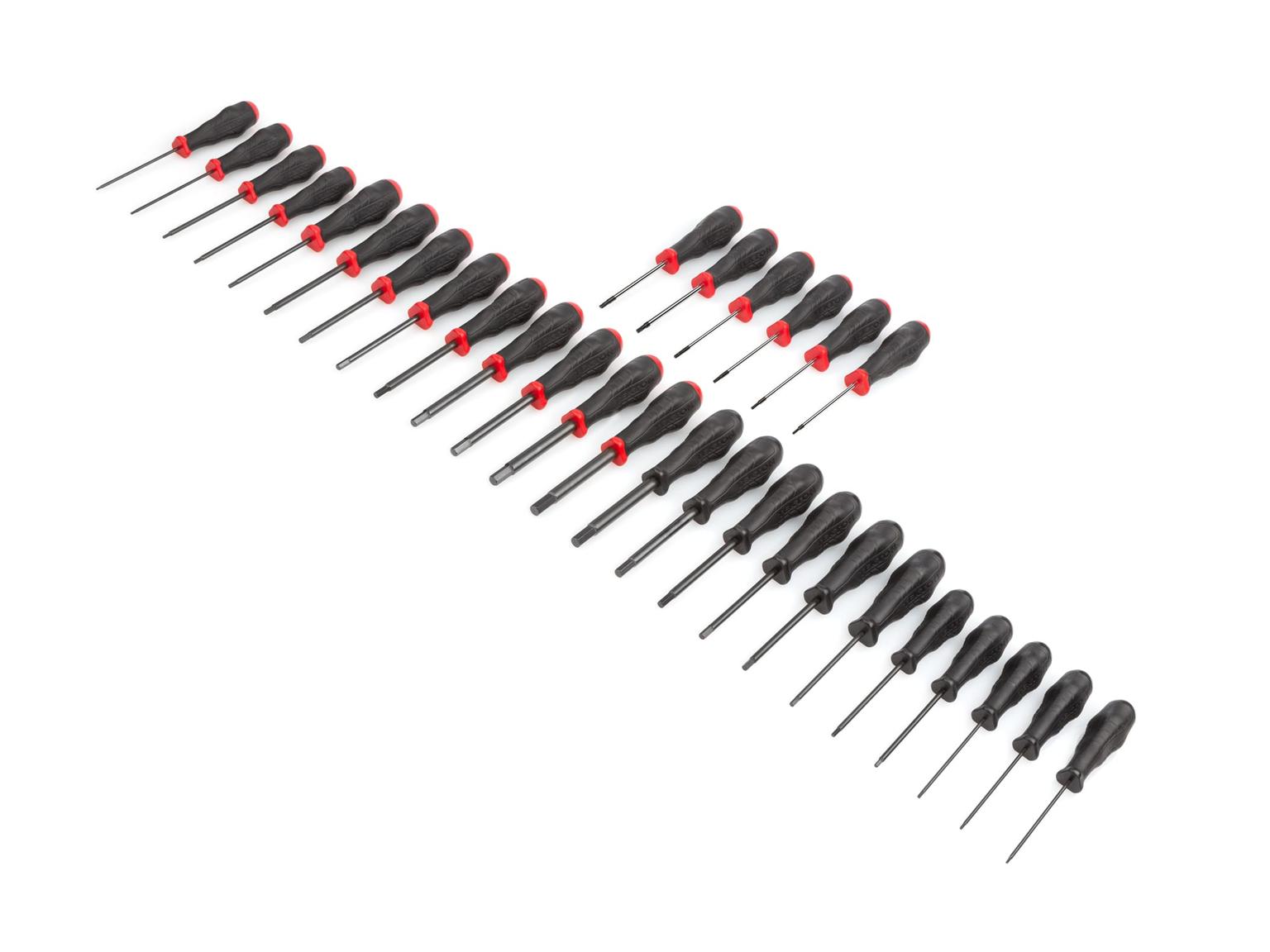 TEKTON DRV49001-T High-Torque Screwdriver Set, 30-Piece (Torx, Hex)