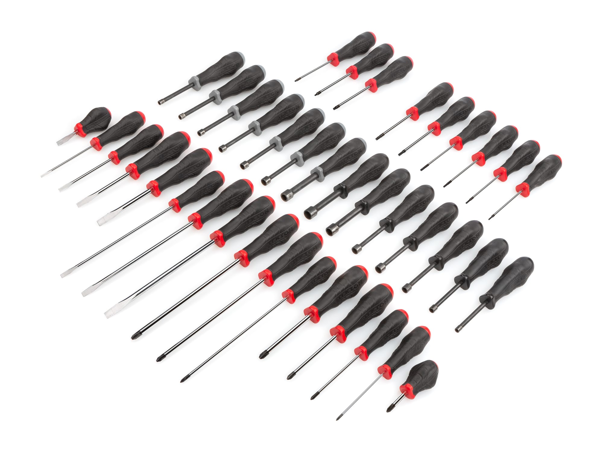 39-Piece High-Torque Screwdriver & Nut Driver Set (Chrome) | TEKTON