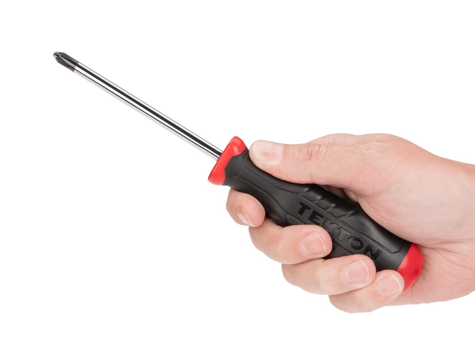 TEKTON DRV49004-T High-Torque Screwdriver and Nut Driver Set, 63-Piece (Phillips, Slotted, Torx, Square, Hex, Nut)