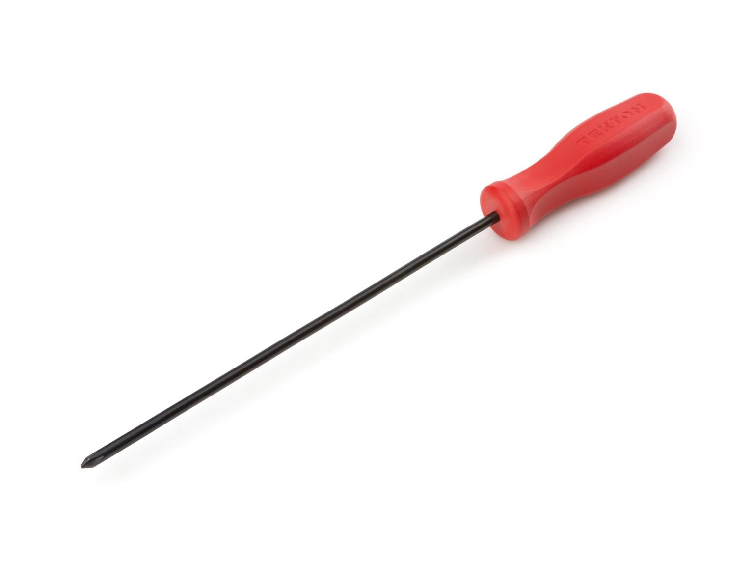TEKTON DSP14001-T Long #1 Phillips Hard Handle Screwdriver (Black Oxide Blade)