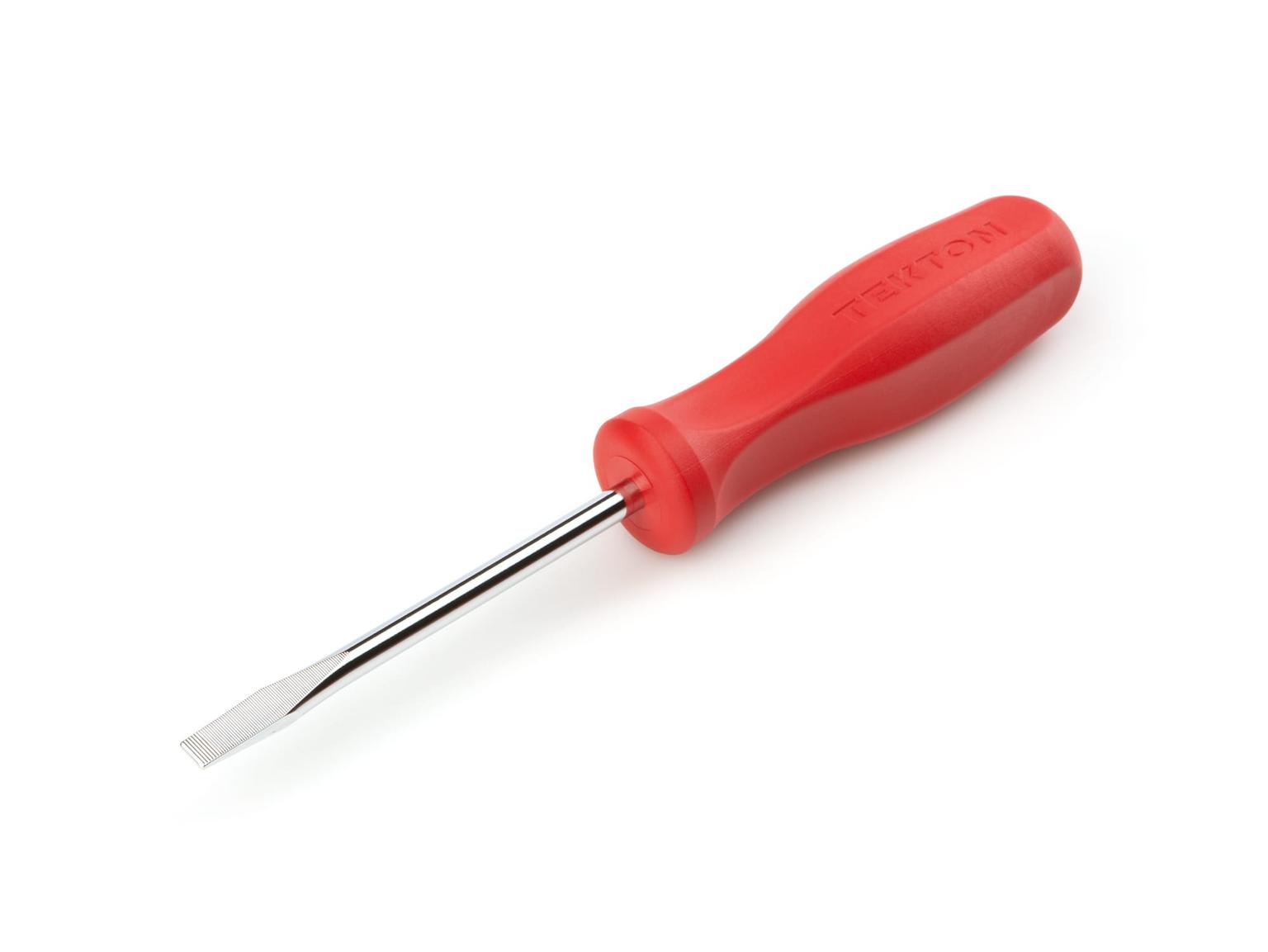 TEKTON DSS31250-T 1/4 Inch Slotted Hard Handle Screwdriver