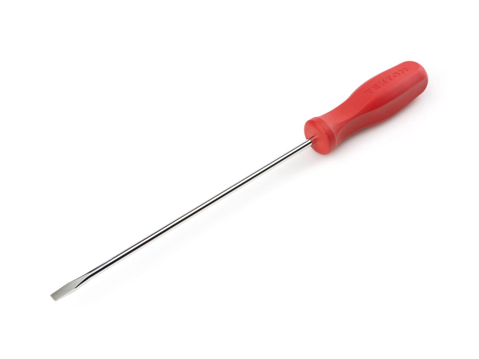 TEKTON DSS34188-T Long 3/16 Inch Slotted Hard Handle Screwdriver