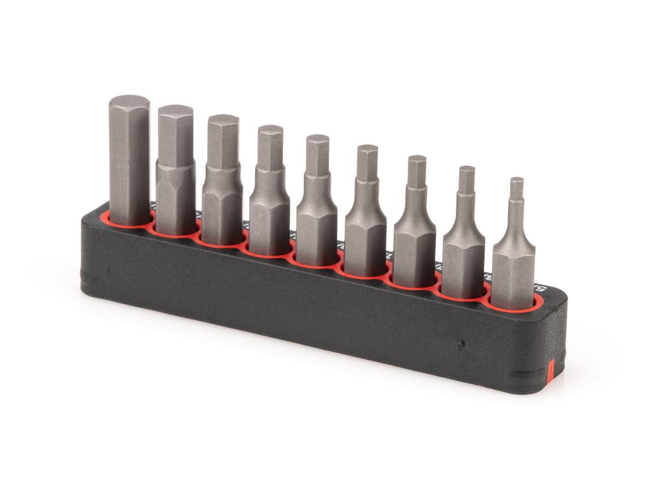 9-Piece 1/4 Inch Hex Bit Set (Metric) | TEKTON | DZX93001