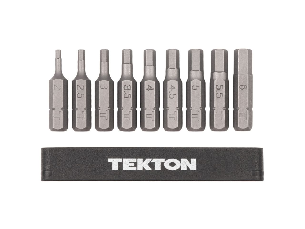 9Piece 1/4 Inch Hex Bit Set (Inch) TEKTON DZX93002