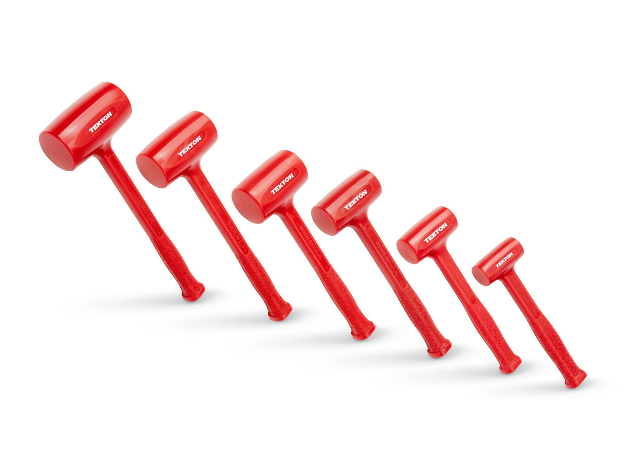 TEKTON HDB93002-T Dead Blow Hammer Set, 6-Piece (13, 21, 26, 39, 45, 53 oz.)