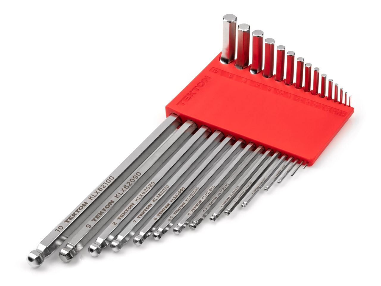 Metric Ball End Hex Key Set (15Piece) TEKTON KLX91201